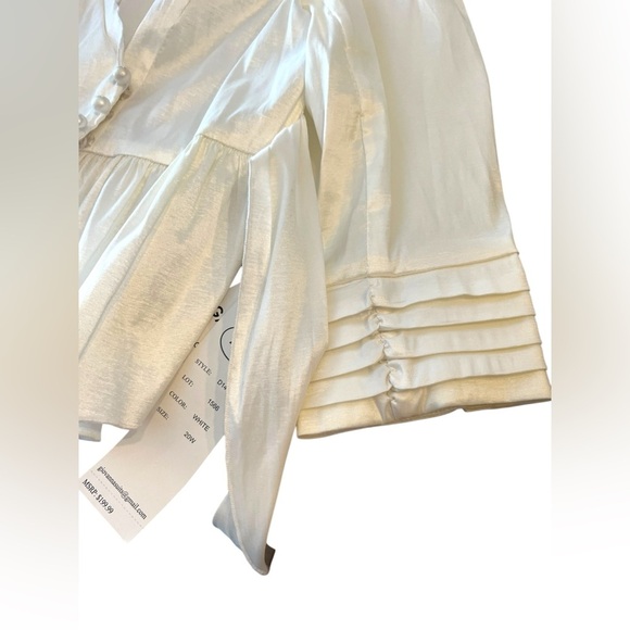 NWT Giovanna Signature Ruffle Wrap Blouse Top Sz 20W - Picture 4 of 11